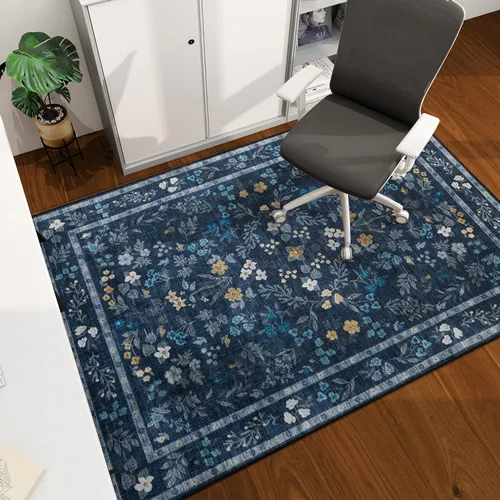 Vista 33 de Tapete para silla de oficina para suelo de madera dura, 48"x36" tapete protector de escritorio de computadora de fácil deslizamiento para silla Hoja