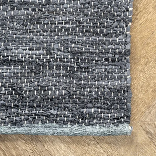 Vista 7 de nuLOOM Farren Alfombra de piel de diamante tejida a mano, 9x12, gris