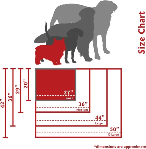 Vista 3 de Majestic Pet Products - Cama rectangular pequeña para perros y mascotas, color coral negro, con funda extraíble y lavable Removable & Washable