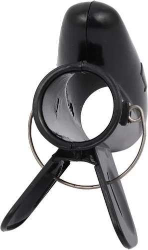 Vista 4 de Aexit Cable flexible de tubo en espiral de alambre negro para gestionar el cable de 0.984 in de diámetro x 98.4 ft de largo con clip