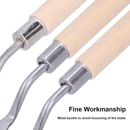 Vista 3 de Juego de cuchillos de paleta, 3 unids mango de madera pintura al óleo raspador cuchillo de paleta mango de madera pintura cuchillo conjunto