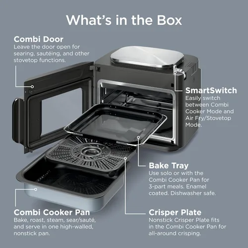 Vista 17 de Ninja Combi™ 14 en 1 Multicooker, freidora de aire, horno tostador