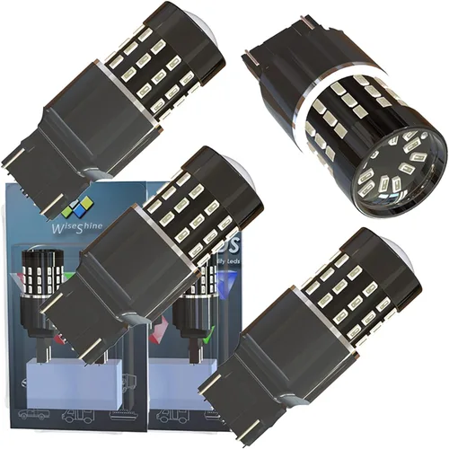 Vista 15 de BAU15S PY21W 1156PY 7507 7510 9507 Bombillas LED súper brillantes color amarillo ámbar de 54 SMD 3014 12V-24V para indicadores de posición, luz