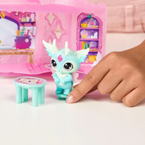 Vista 9 de Magic Mixies Mixlings Magic Castle Playset, juego expansible con varita mágica que revela 5 momentos mágicos, para niños de 5 años en adelante