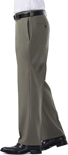 Vista 2 de Haggar ECLO Repreve Stria - Pantalón de vestir con frente plano para hombre