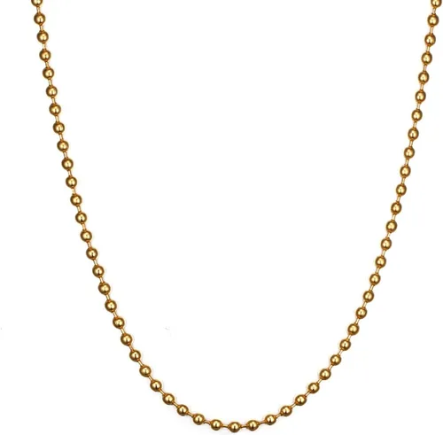 Vista 8 de Collar de Cadena de Etiqueta de Perro VNOX - Cadena de Etiqueta de Perro Militar de Acero Inoxidable para Hombres y Mujeres, Collar de Bola