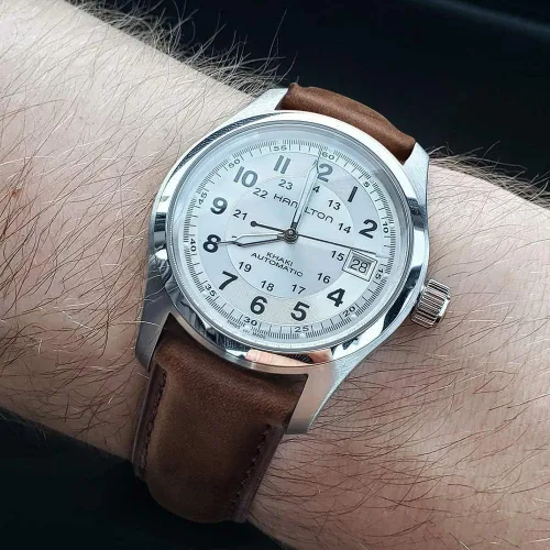 Vista 3 de Ritche Quick Release Leather Watch Band 18mm 19mm 20mm 21mm 22mm 23mm 24mm Leather Watch Strap