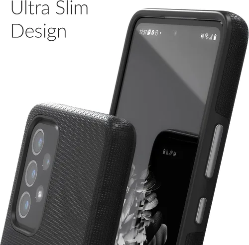 Vista 6 de Crave Para Samsung Galaxy A53 Caso, Funda De Doble Capa De Protección A Prueba De Golpes Para Galaxy A53 5G (6.5 Pulgadas) - Negro
