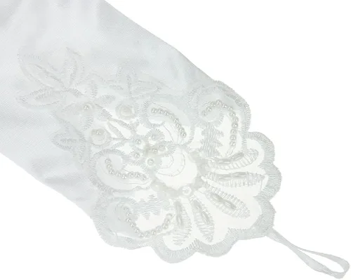 Vista 5 de De la Mujer Fingerless Stretch Satén Encaje para Novia guantes para Boda Fiesta Formal