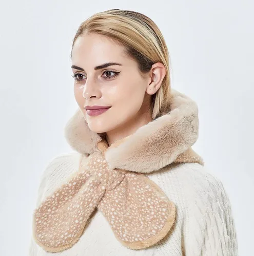 Vista 3 de Gorros de invierno para mujer, pasamontañas, bufanda, para clima frío, conjunto para mujer, gorro con capucha