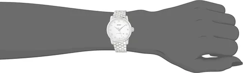 Vista 5 de Mido MIDO-M76004261 Baroncelli Reloj suizo automático plateado para mujer, Blanco