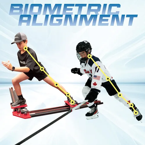 Vista 3 de PowerSkater Sistema de entrenamiento de hockey sobre hielo para el desarrollo de patinaje fuera de temporada y acondicionamiento de fuerza