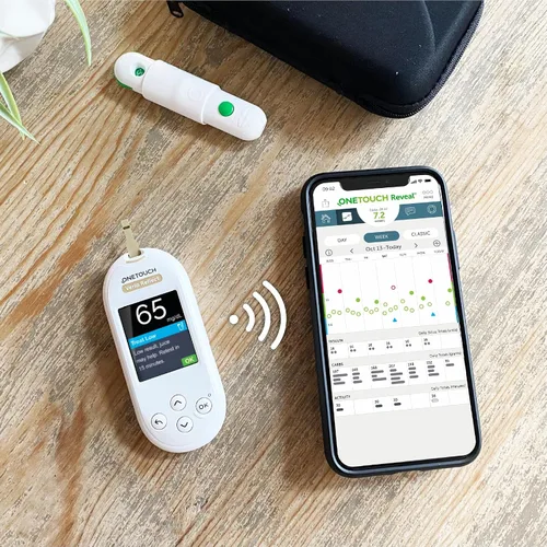 Vista 6 de OneTouch Verio - Tiras de prueba para diabetes, paquete de 60 unidades, para monitor de azúcar en sangre, pruebas de autoglucosa en el hogar, 2