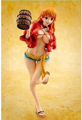 Vista 5 de Megahouse One Piece: Portrait of Pirates: Nami Mugiwara Versión 02 Edición Limitada Figura de PVC