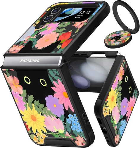 Vista 181 de Funermei para Samsung Galaxy Z Flip 4 Funda - Funda de Teléfono Bonita para Mujeres y Niñas con Mariposas Bonita Estética Femenina Diseño