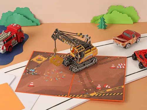 Vista 18 de Liif Tarjeta de cumpleaños emergente 3D para niño de 5 años, sobre incluido