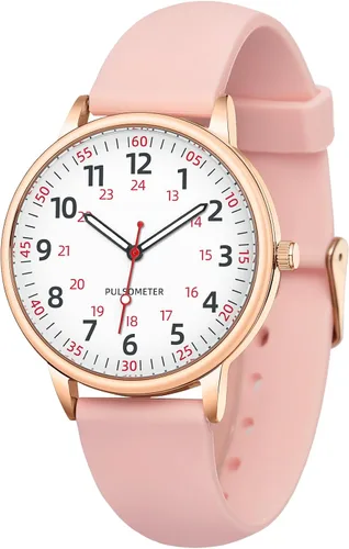 Vista 11 de IBSO Reloj de Mujer para Enfermera Fácil de Leer Esfera Relojes de Pulsera Correa de Silicona Resistente al Agua Relojes con Segundero y 24 Horas