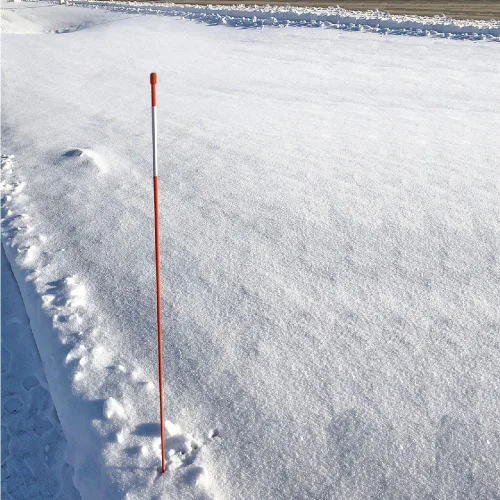 Vista 7 de Estacas de nieve, marcador de entrada, estacas de arado, estacas de fibra de vidrio naranja de 5/16 pulgadas de grosor x 48 pulgadas, paquete de 25