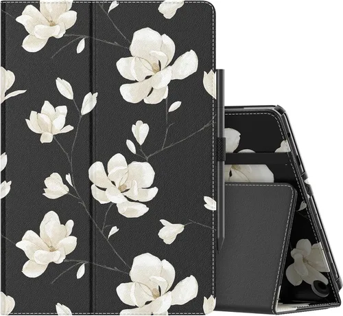 Vista 10 de MoKo - Funda para tablet Kindle Fire HD 10 y 10 Plus (11.ª generación, versión 2021), diseño delgado y plegable con función de encendido y apagado
