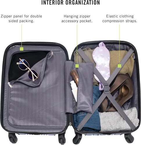 Vista 3 de Kenneth Cole Reaction Out Of Bounds - Equipaje de transporte vertical, Magenta), 5709482