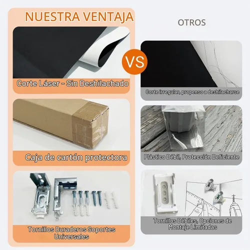 Vista 6 de Persianas enrollables opacas con cable, impermeables, de tela con aislamiento térmico, protección UV, fáciles de instalar para el hogar, oficina