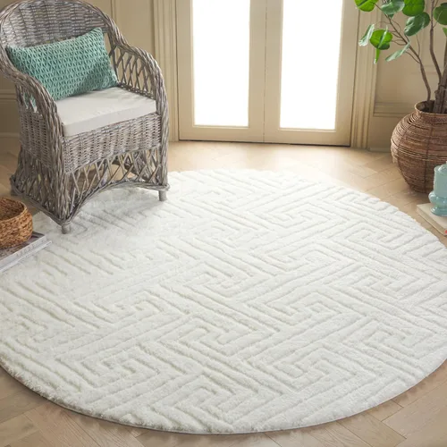 Vista 9 de SAFAVIEH Tahoe Shag Collection - Alfombra de pasillo, 2 x 9 pies, color beige, diseño geométrico, felpa de 1.2 pulgadas de grosor, ideal para zonas