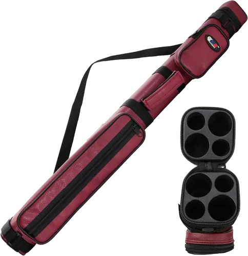 Vista 10 de GSE Games & Sports Expert Estuche de transporte para taco de billar duro de lujo 2x2, estuche para taco de billar, accesorios de billar