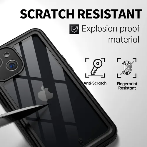 Vista 7 de BEASTEK Funda impermeable para Apple iPhone 13, serie FSN, protección de cuerpo completo, resistente a los golpes, a prueba de polvo, con protector
