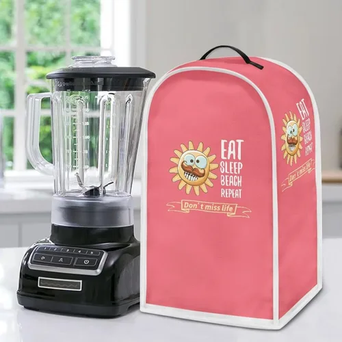 Vista 9 de Funda para licuadora de flores de vaca, funda para electrodomésticos de cocina, a prueba de polvo, lavable, resistente a las manchas, cubierta