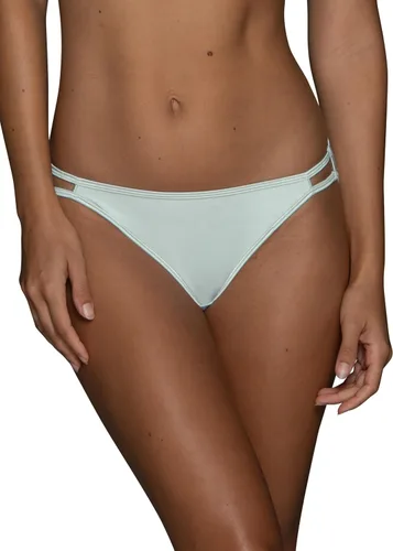 Vista 140 de Vanity Fair Bragas de bikini con tira para mujer, Illumination, con elástico sedoso y ribete de satén Paquete de 3 Negro (Midnight Black)