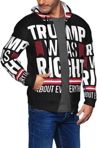 Vista 6 de Trump Was Right About Everything - Sudadera con capucha para hombre y mujer