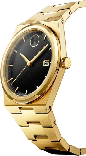 Vista 2 de Movado Bold Quest Men's Sport Watch - Swiss Quartz Movement, Stainless Steel Link Bracelet - 5 ATM Water Resistance - Luxury Fashion Timepiece for