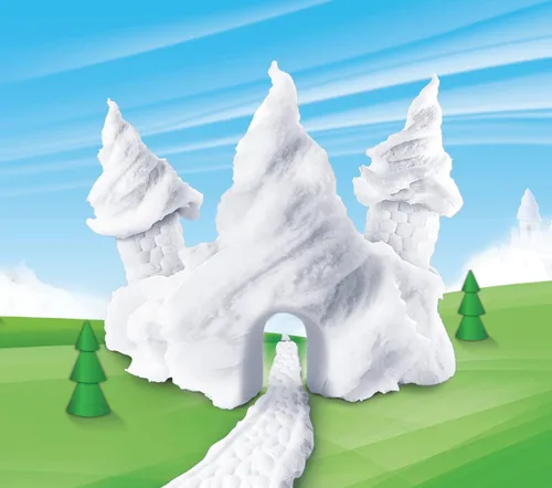 Vista 2 de Floof Modeling Clay, nieve reutilizable para interior fácil de moldear, 0.53 libras