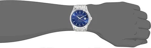 Vista 5 de Hamilton Jazzmaster Viewmatic Reloj automático suizo de 1.575in, esfera azul, pulsera de acero inoxidable plateado (modelo H32515145), Azul