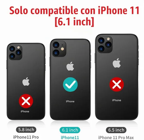 Vista 2 de Funda de batería para iPhone 11, funda de carga portátil recargable de 10000 mAh mejorada con carga inalámbrica compatible con iPhone 11