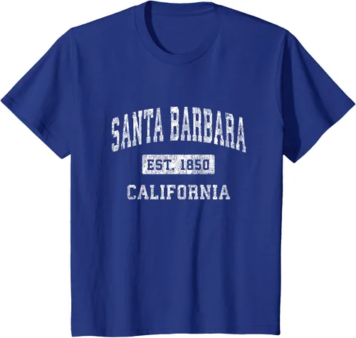 Vista 48 de Camiseta deportiva clásica de Santa Bárbara California CA, Negro, S
