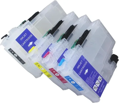 Vista 5 de UPink LC406 LC406XL Cartucho de tinta recargable vacío de alto rendimiento compatible con impresora Brother MFC-J4335DW J4345DW J4535DW J5855DW