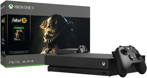 Vista 2 de Consola Xbox One X de 1 TB - Paquete Fallout 76 descontinuado renovado