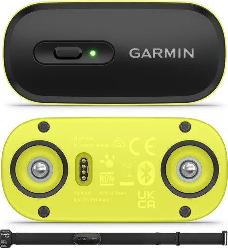 Vista 3 de Garmin HRM 600 Monitor de frecuencia cardíaca premium con dinámica de carrera, correa M – XL (28"-42") – Compatible con relojes inteligentes Garmin