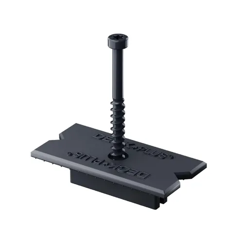 Vista 2 de Deck Plus Eclipse - Sujetadores ocultos, tornillos de cubierta, tornillos para madera, acero inoxidable, negro, paquete de 360