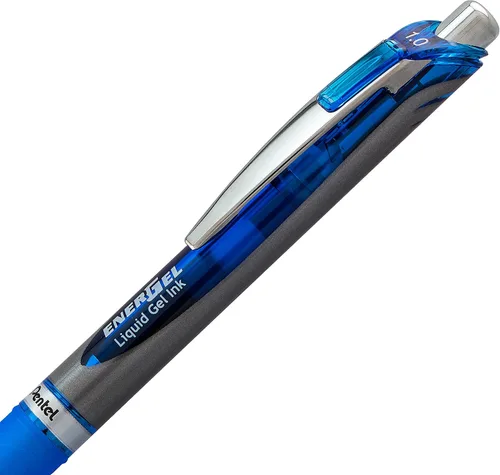 Vista 51 de Pentel EnerGel RTX - Bolígrafo de gel líquido retráctil, línea mediana, punta de metal, tinta de colores surtidos, paquete de 4 unidades (BL77BP4M)