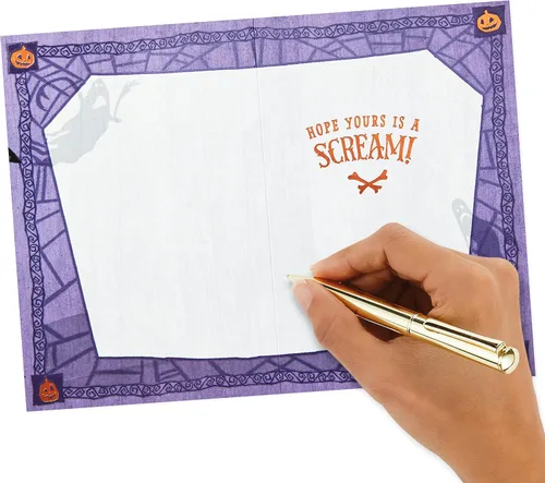 Vista 4 de Hallmark Disney Tim Burton's The Nightmare Before Christmas (4 tarjetas con sobres) This is Halloween