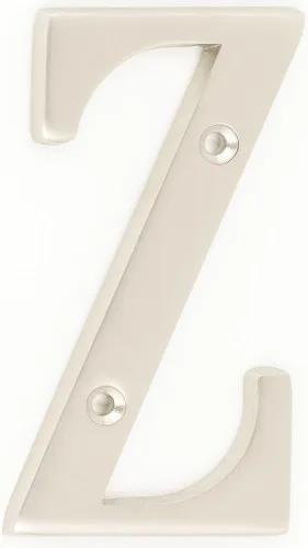 Vista 29 de ZW Hardware B100 - Letra M de latón macizo chapado en níquel mate (4 pulgadas)