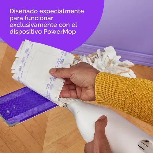 Vista 6 de Swiffer PowerMop - Recambios de almohadilla de trapeador de madera para limpieza de pisos, 11