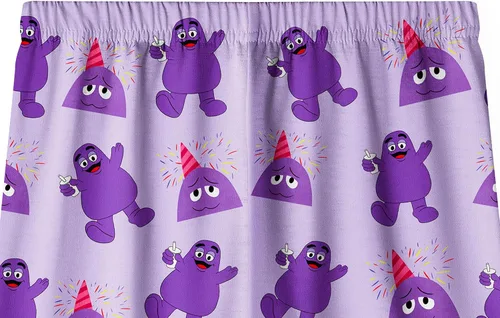 Vista 6 de Grimace Costume for Kids Boys Girls Monster Cute Shirts and Pants Cartoon T-Shirt Home Clothes for Kids 4-12 Years