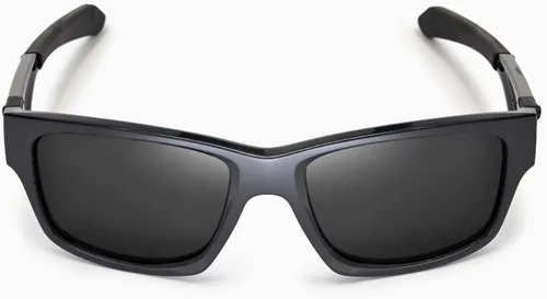 Vista 2 de Walleva Lentes de repuesto polarizados titanio + negro para gafas de sol Oakley Jupiter cuadradas