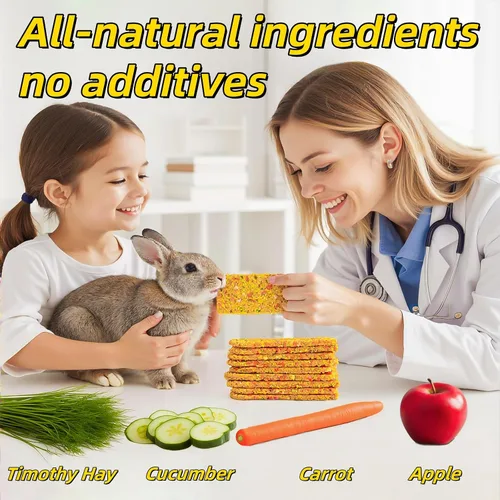 Vista 5 de Juguetes masticables de conejo 6+4 piezas Timothy Heno Treat