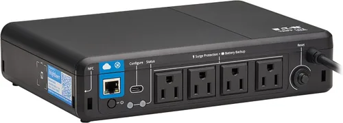 Vista 12 de Tripp Lite 350VA UPS Batería de respaldo de escritorio y protector contra sobretensiones, 210W, 3 tomas de corriente, UPS para hogar y oficina