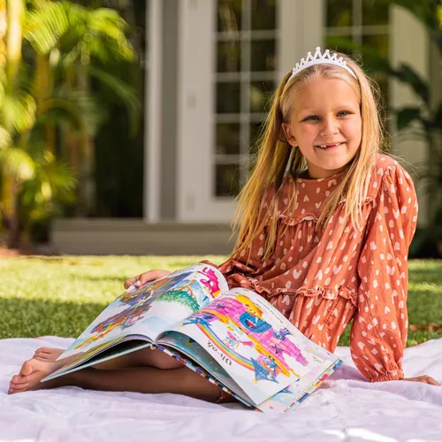 Vista 9 de FROG SAC 4 diademas de tiara con purpurina para niñas, bandas elásticas para el cabello con corona de princesa para niños pequeños, accesorios