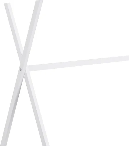 Vista 7 de SOFTSEA Cama de casa con marco de cama de piso doble con estructura triangular Blanco